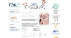 Desktop Screenshot of implantologie-reif.de
