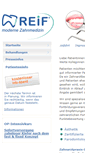 Mobile Screenshot of implantologie-reif.de