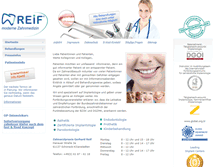 Tablet Screenshot of implantologie-reif.de